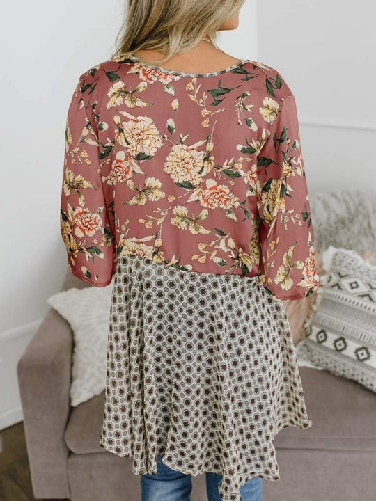 📢📢Großer Ausverkauf läuft!⏰🌸Damen-Kimonos mit Blumenmuster, Rüschenärmeln und Bindegürtel – luftige Boho-Cardigans im lockeren Schnitt