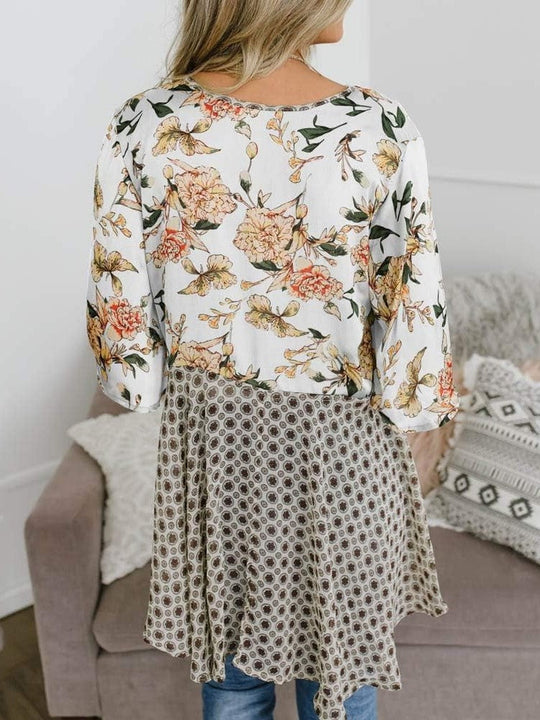 📢📢Großer Ausverkauf läuft!⏰🌸Damen-Kimonos mit Blumenmuster, Rüschenärmeln und Bindegürtel – luftige Boho-Cardigans im lockeren Schnitt