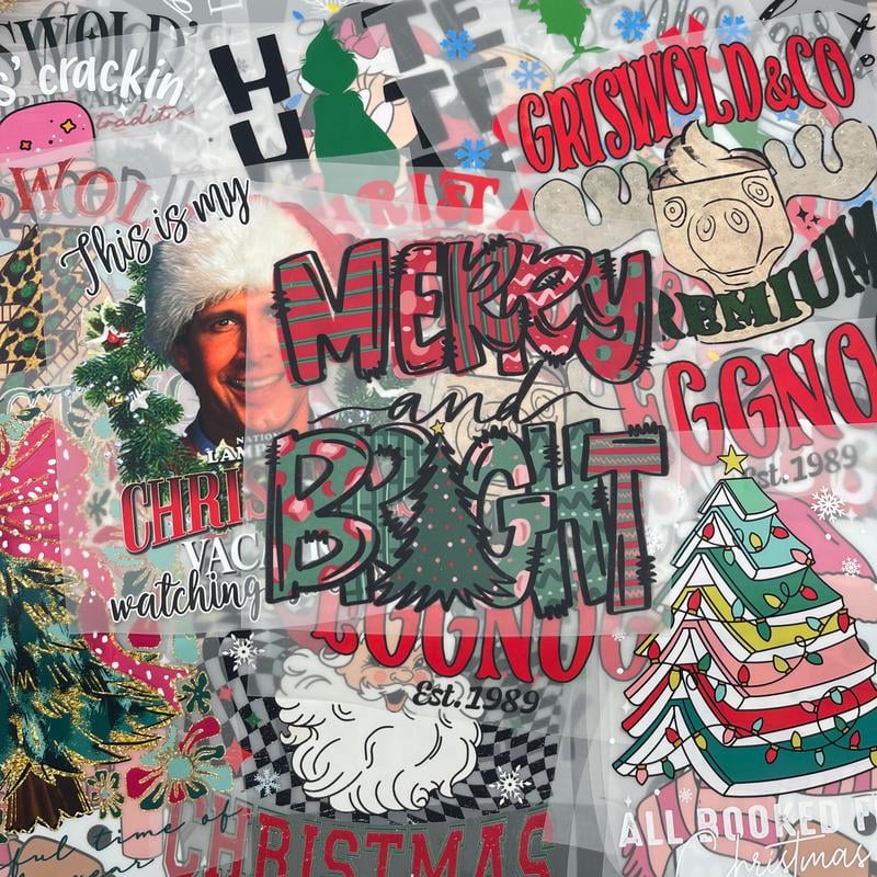 🎄Ein weihnachtliches Überraschungsgeschenkpaket mit DTF-Transferaufklebern – sofort einsatzbereit!