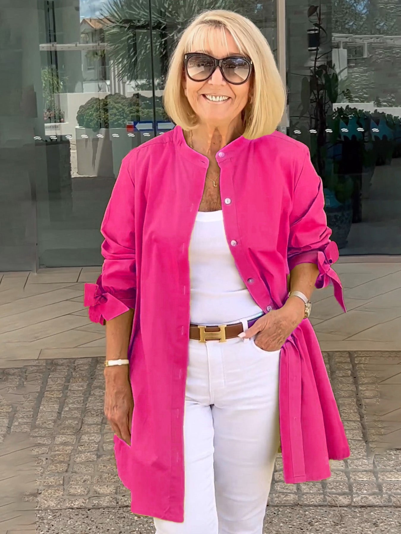 ✨2025 Neues Design✨Langjacken aus einfarbiger Baumwolle