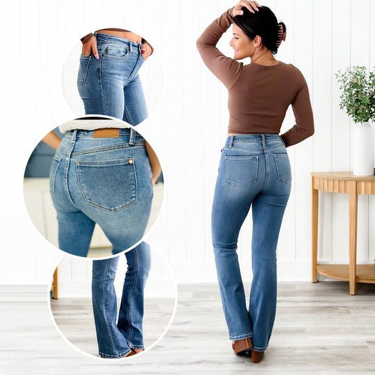 👖 41% RABATT! ✨ Hochelastische Jeans zur Bauchkontrolle – Schmeichelt jeder Figur, Tummy Control &amp; Höchster Tragekomfort 💙