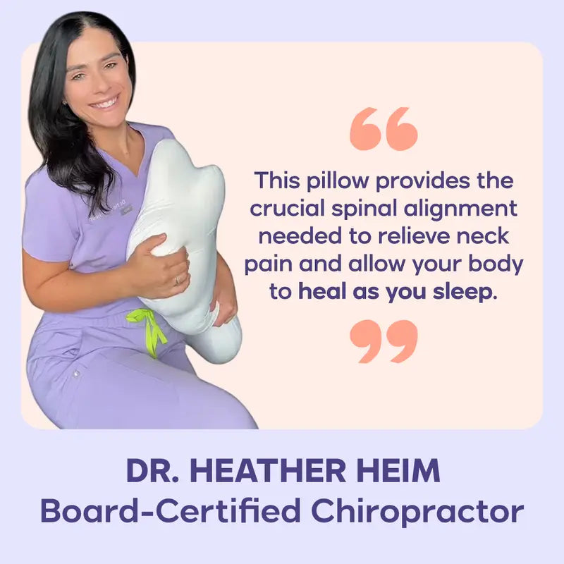 Ergonomic Neck Pillow + Dual-Layer Memory Foam with Cooling Pillowcase for Side and Stomach Sleepers 2025 Best Pillow Award