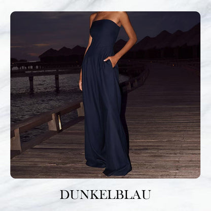 🌲Ärmelloser Jumpsuit mit Taschen💝