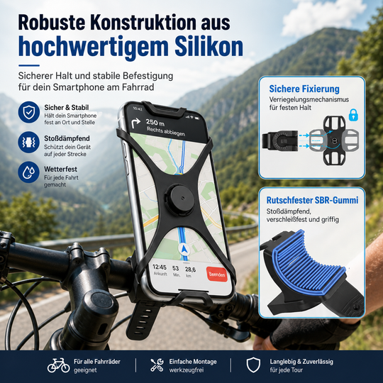 Abnehmbarer Fahrrad-Handyhalter