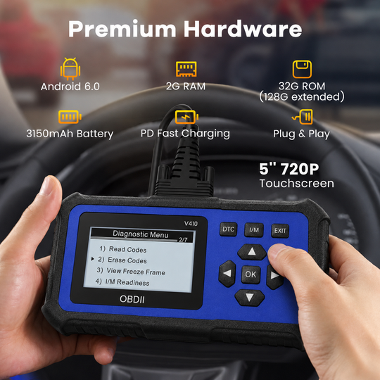 🔧🚗 53% off ⚡ Professional OBD2 scanner – Full diagnostics, one-click reset &amp; 8 languages! Compatible with all vehicles from 1996 onwards 📊💡