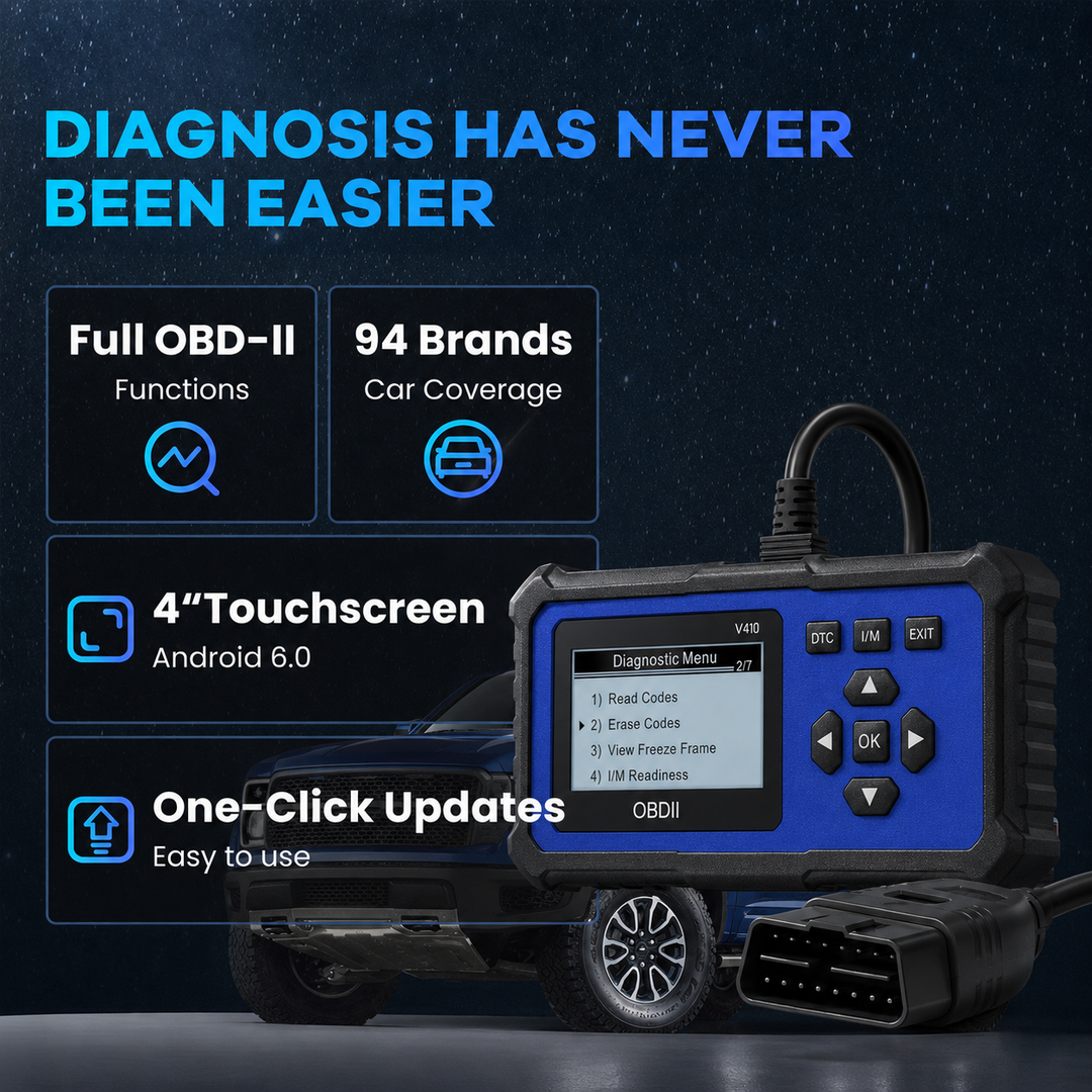 🔧🚗 53% off ⚡ Professional OBD2 scanner – Full diagnostics, one-click reset &amp; 8 languages! Compatible with all vehicles from 1996 onwards 📊💡