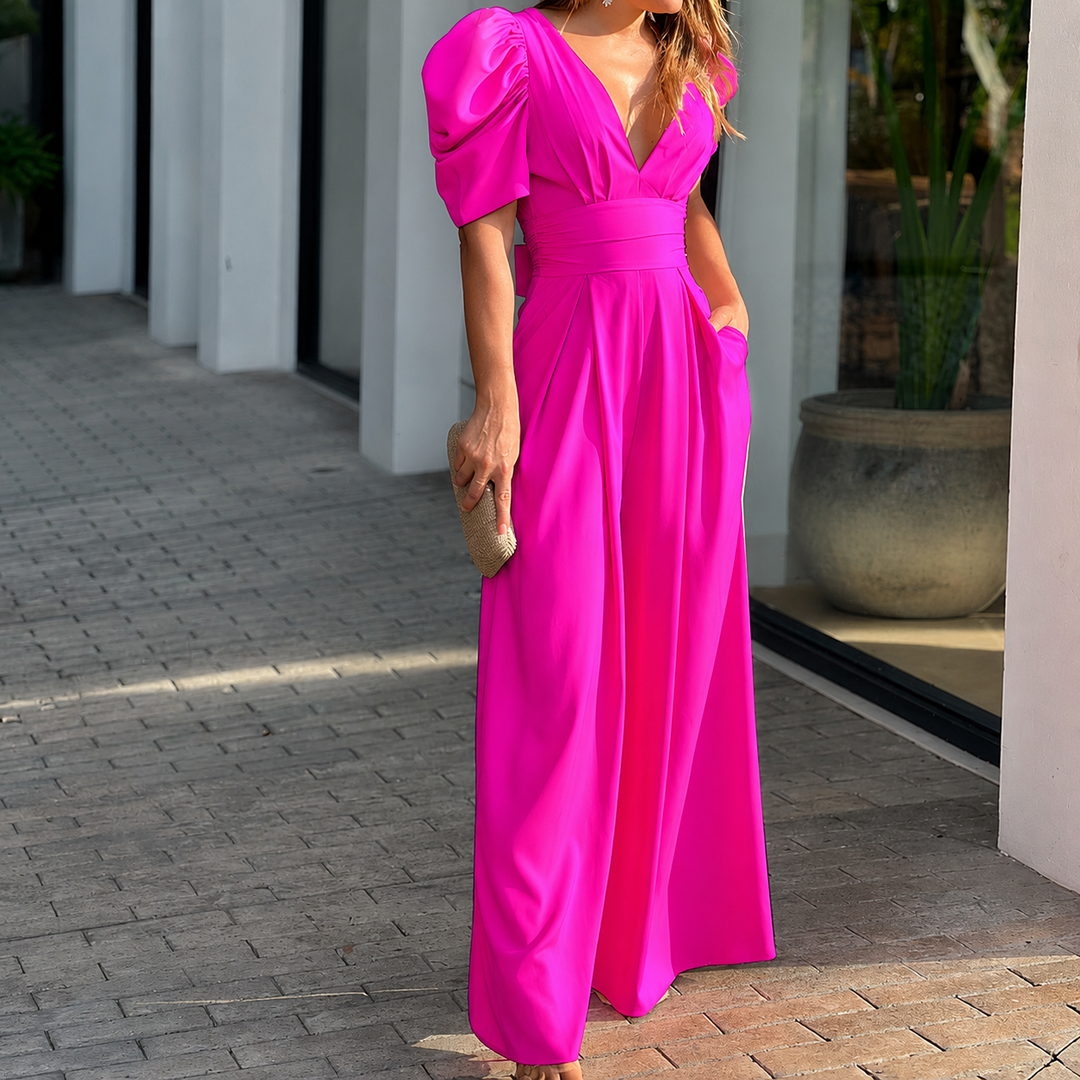 ☁️ （2026 New fashion）Soft Drape Wide Leg Jumpsuit — Lightweight Fabric, Effortless Movement