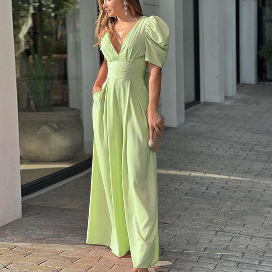☁️ （2026 New fashion）Soft Drape Wide Leg Jumpsuit — Lightweight Fabric, Effortless Movement