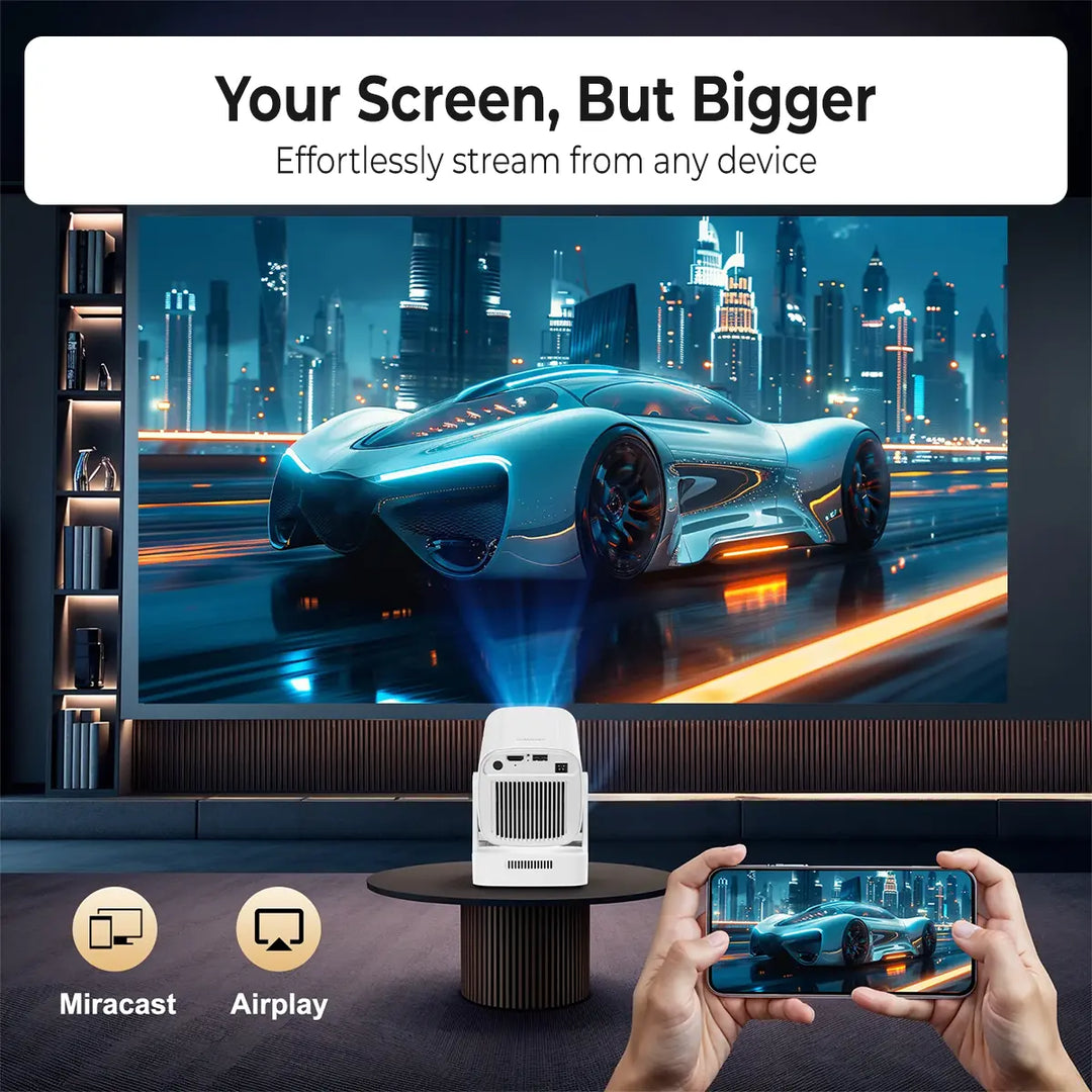 Oklumi™ Pivot 2: 1080P Smart Projector with Auto Focus, WiFi 6 &amp; Voice ControlOklumi™ - Pivot 2