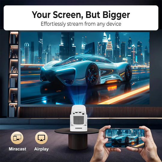 Oklumi™ Pivot 2: 1080P Smart Projector with Auto Focus, WiFi 6 &amp; Voice ControlOklumi™ - Pivot 2
