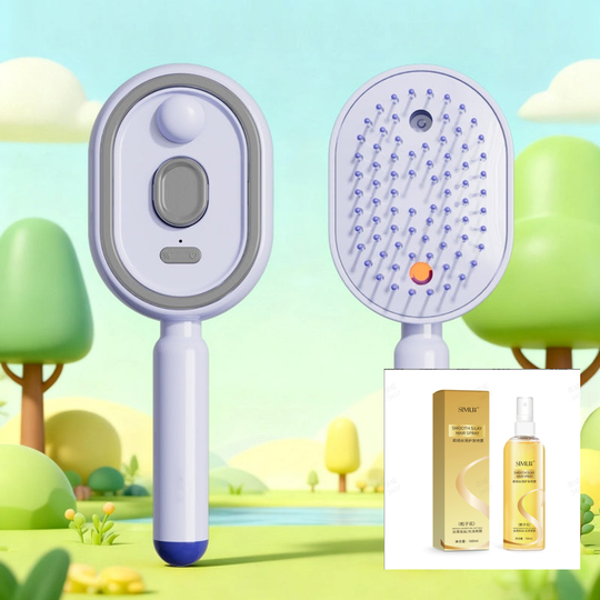 ⚡ 50% OFF NOW ! 💐 Electric Spray &amp; Massage Hair Brush – Soothing Scalp Massage, Fine Mist Spraying &amp; Smooth Hair Care Design ✨