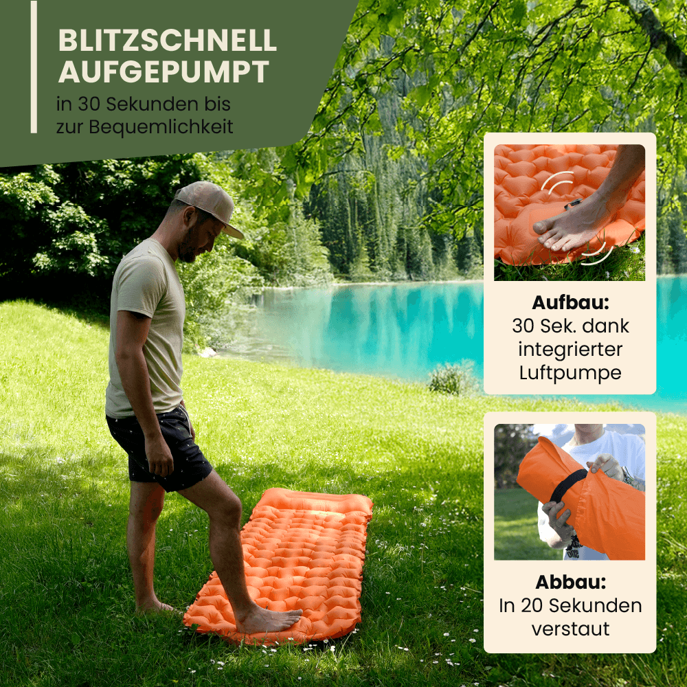 Ultralight Compact Sleeping Pad | Camping &amp; Travel Essential