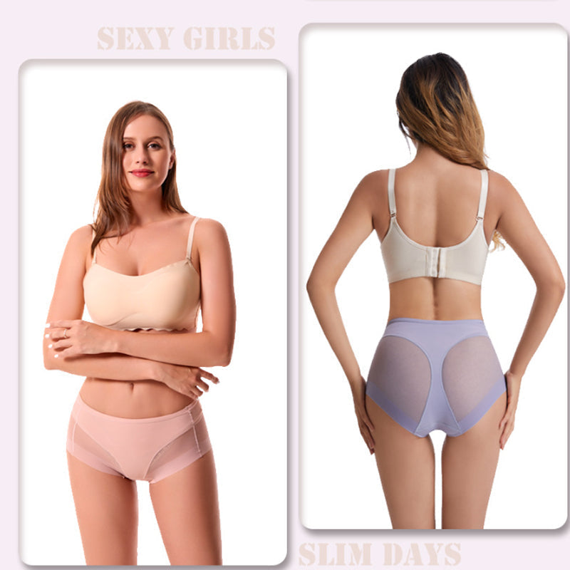 🎁Kaufen Sie 1 und erhalten Sie 3 gratis (4 Stück)⏳High Waist Ice Silk Seamless Shaping Briefs