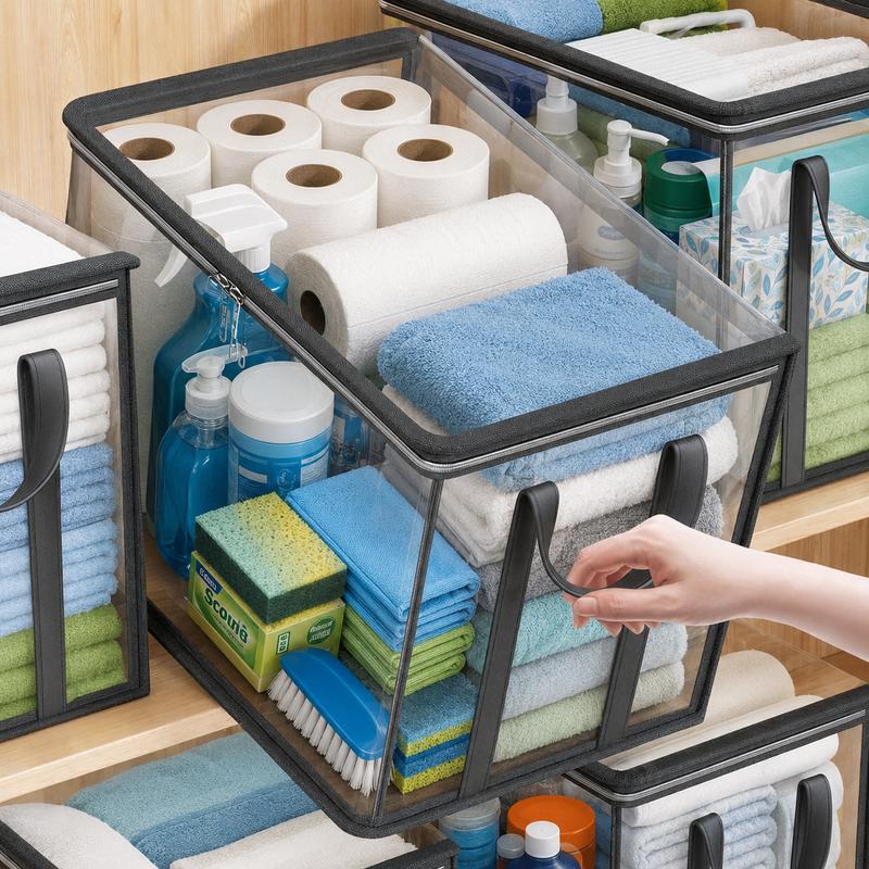 ⏳LAST DAY BUY 2 GET 1 FREE!!💕HomeVault™🇬🇧 Transparent Storage Bag – Large, Dust &amp; Moisture-Proof with Handle✨Ultimate All-in-One Organizer for Clothes, Toys, Books, Stuffed Animals &amp; Absolutely Everything! 🧸📚👕🧦