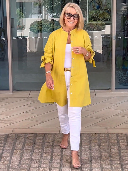 ✨2025 Neues Design✨Langjacken aus einfarbiger Baumwolle