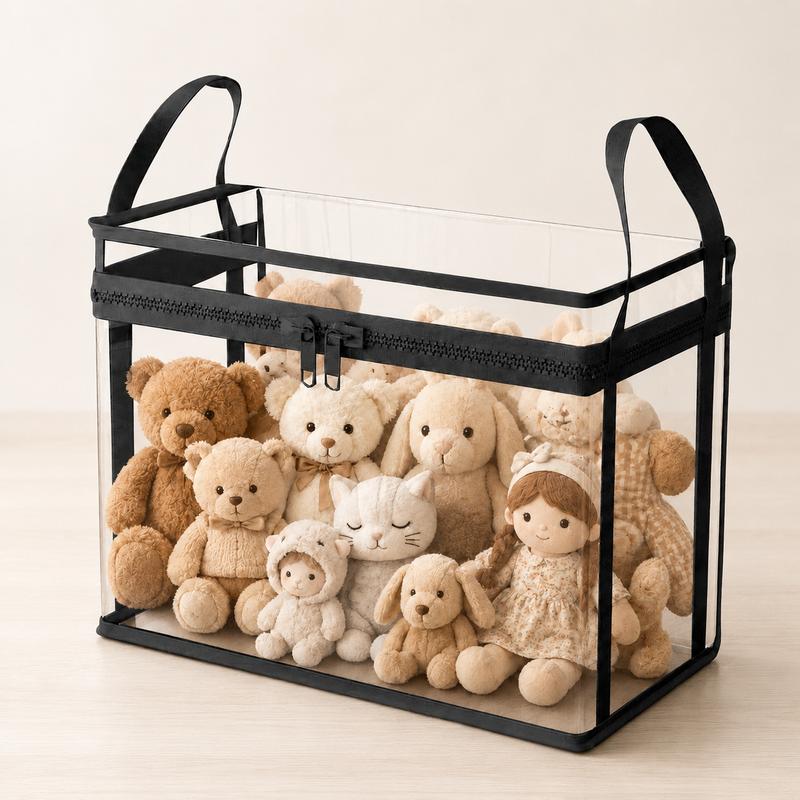 ⏳LAST DAY BUY 2 GET 1 FREE!!💕HomeVault™🇬🇧 Transparent Storage Bag – Large, Dust & Moisture-Proof with Handle✨Ultimate All-in-One Organizer for Clothes, Toys, Books, Stuffed Animals & Absolutely Everything! 🧸📚👕🧦