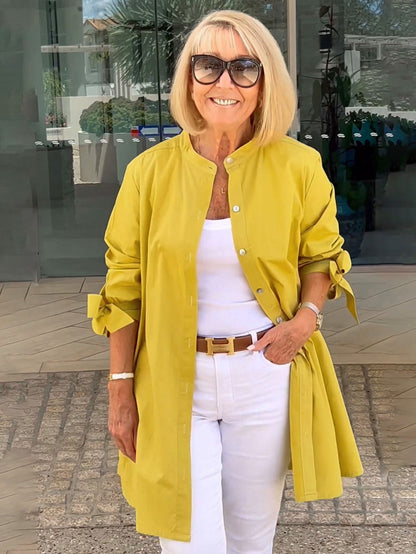 ✨2025 Neues Design✨Langjacken aus einfarbiger Baumwolle