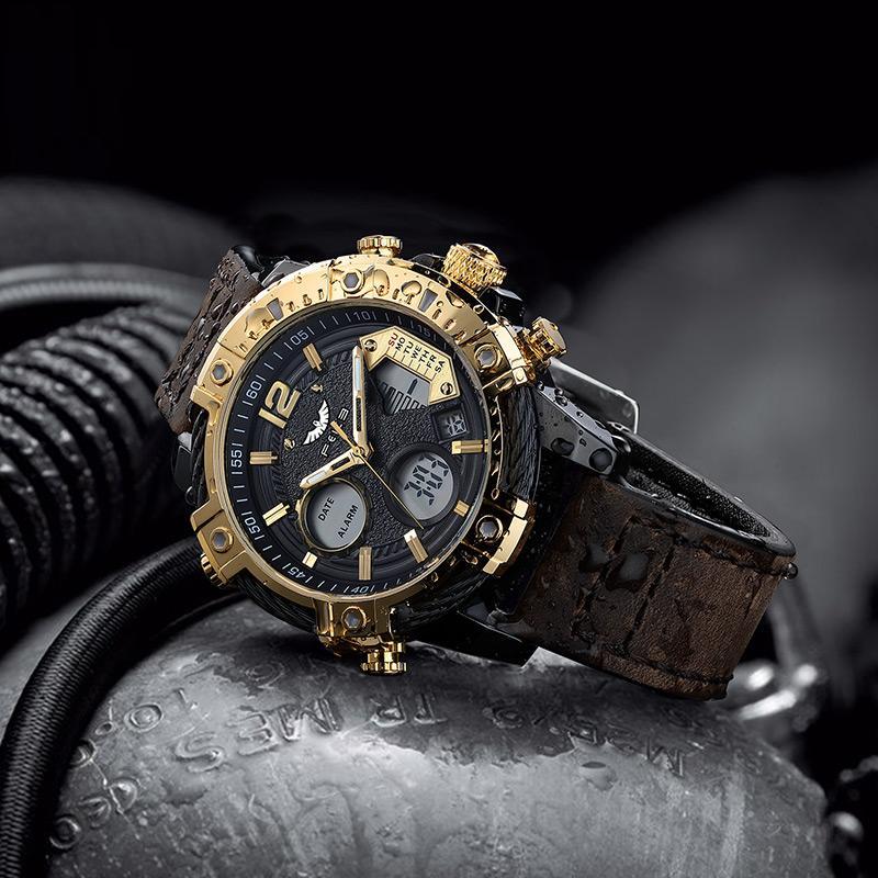 ⏰Black Friday Sale 49% OFF💥💥Multifunctional Dual Display 3ATM Waterproof Men's Quartz Sports Watch