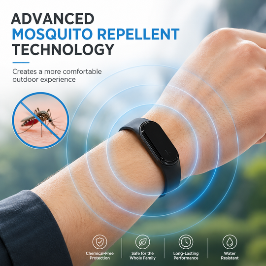 Ultrasonic Mosquito Repellent Wristband
