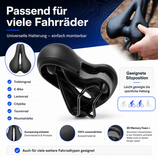 Ergonomic Comfort Bike Saddle