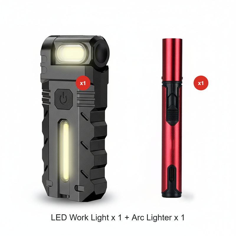 LED-Taschenlampe mit 180° schwenkbarem Kopf für die Arbeit