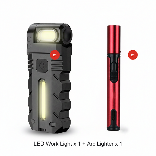 LED-Taschenlampe mit 180° schwenkbarem Kopf für die Arbeit