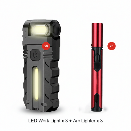 LED-Taschenlampe mit 180° schwenkbarem Kopf für die Arbeit
