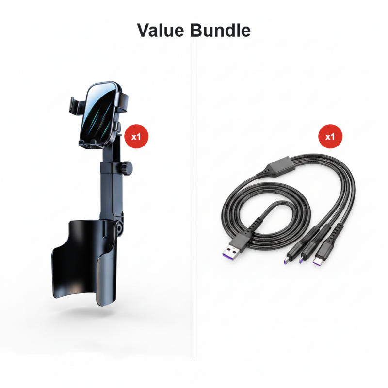 ⭐2026 New Arrival💥HOT SALE🥳🧲Car Cup Holder Phone Mount – 360° Adjustable, Strong N52 Magnet, One-Hand Operation, Fits All Phones, Stable Magnetic &amp; Clamp Models for Safe Driving