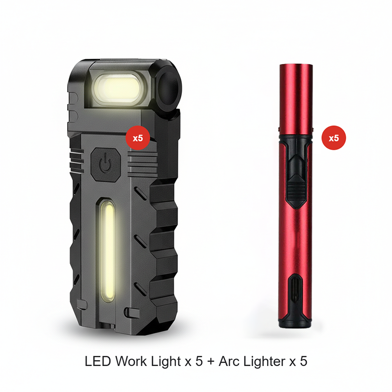 LED-Taschenlampe mit 180° schwenkbarem Kopf für die Arbeit