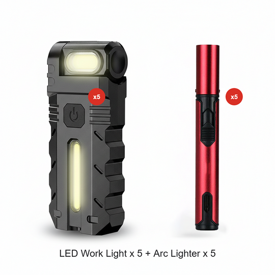LED-Taschenlampe mit 180° schwenkbarem Kopf für die Arbeit