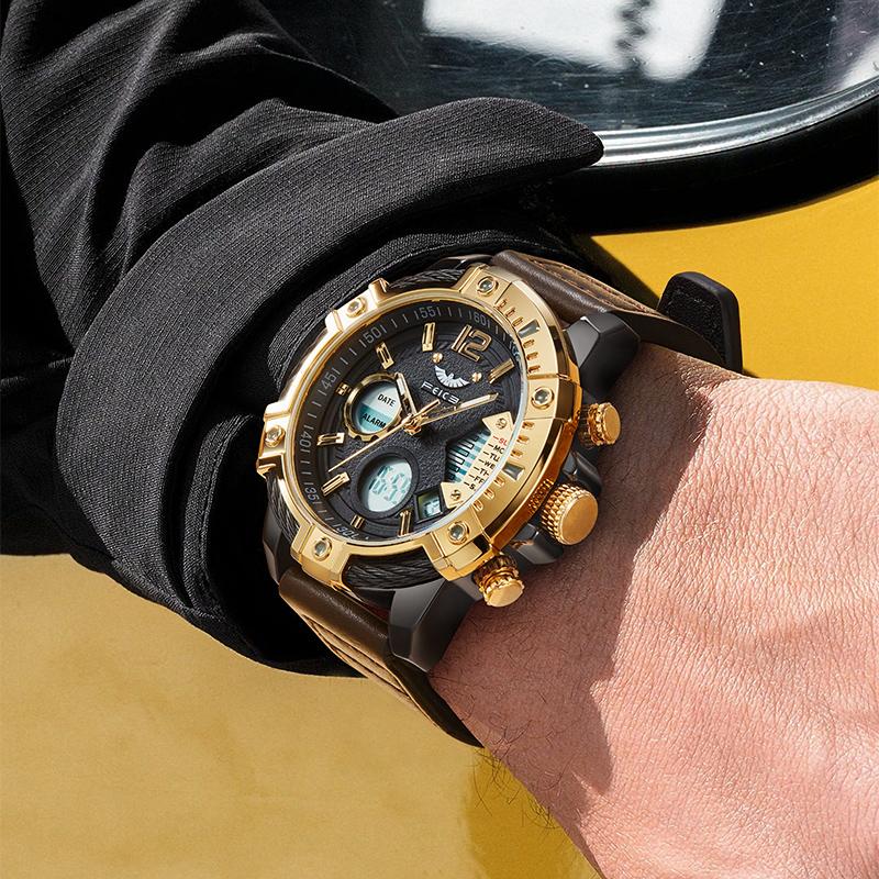 ⏰Black Friday Sale 49% OFF💥💥Multifunctional Dual Display 3ATM Waterproof Men's Quartz Sports Watch