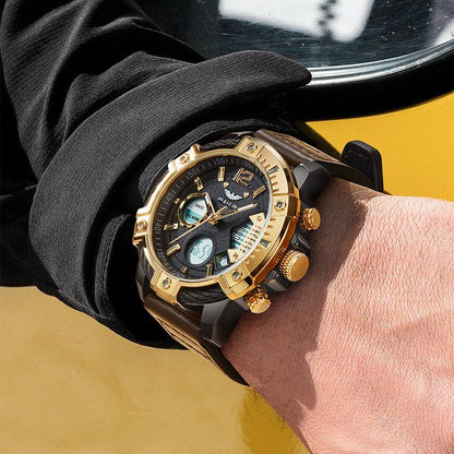 ⏰Black Friday Sale 49% OFF💥💥Multifunctional Dual Display 3ATM Waterproof Men's Quartz Sports Watch