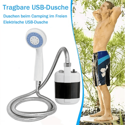 🚿💧50% Rabatt✨Tragbare Campingdusche Mit Einstellbarem Durchfluss ✨Für Einfaches Und Bequemes Reinigen Im Freien!