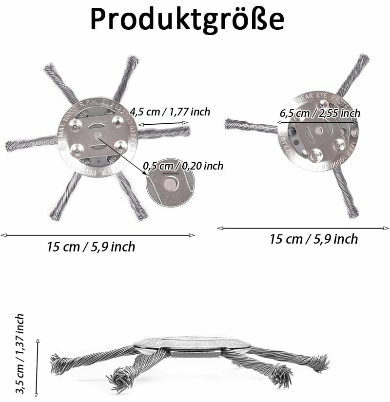👨‍🌾 LIMITED-TIME 50% RABATT! 💪 Ersatzkopf für Fadentrimmer – Stahl, Universell, Hitzeresistent ⚙️