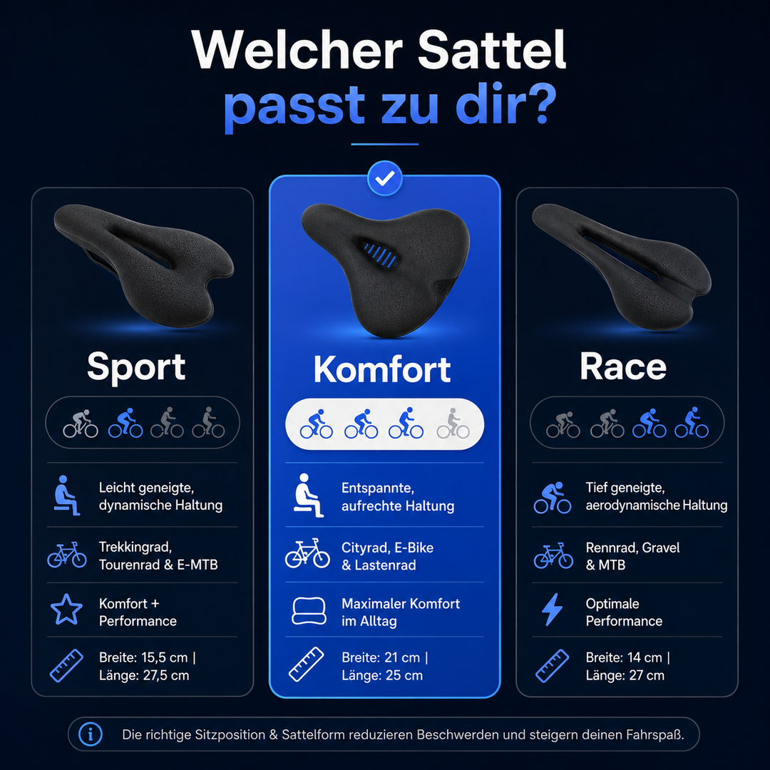 Ergonomic Comfort Bike Saddle