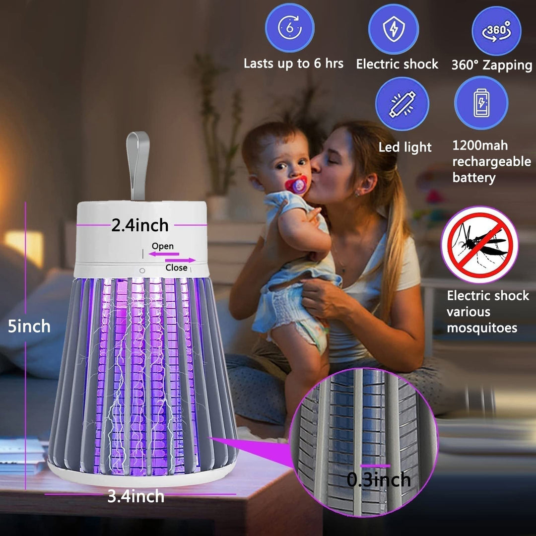 🦟USB/Rechargeable Portable Mosquito &amp; Fly Trap Lamp for Indoor &amp; Outdoor