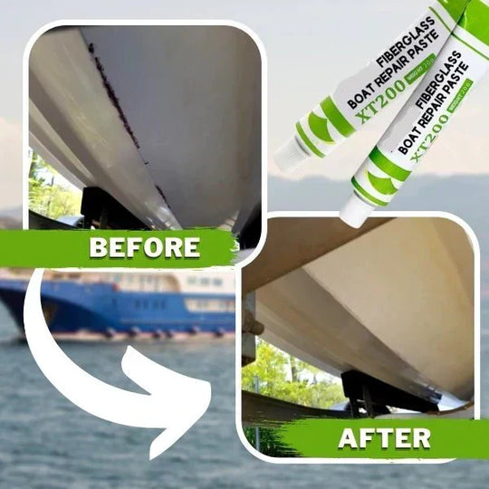 50% OFF! ✨Fiberglass Boat Repair Paste | Instant Gelcoat Filler for Scratches, Cracks &amp; Gouges | No-Mix Marine Grade Compound✨