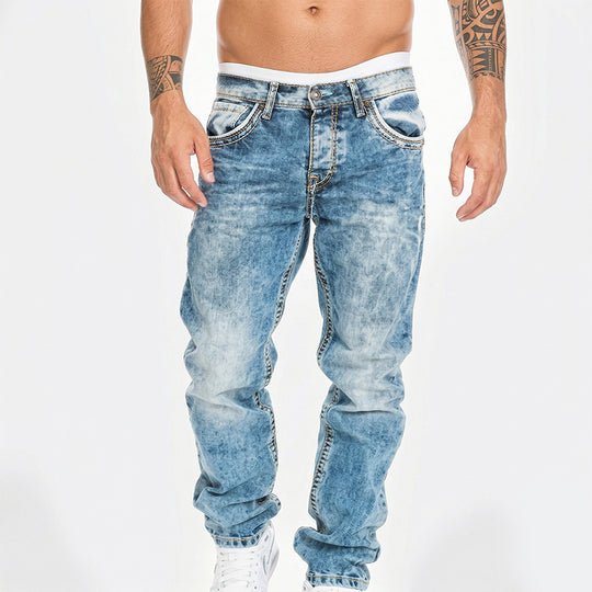 Unkomplizierte Sommer-Jeans für Herren – leichte Stretch-Qualität, gerader Schnitt, vielseitig kombinierbar ☀️👍
