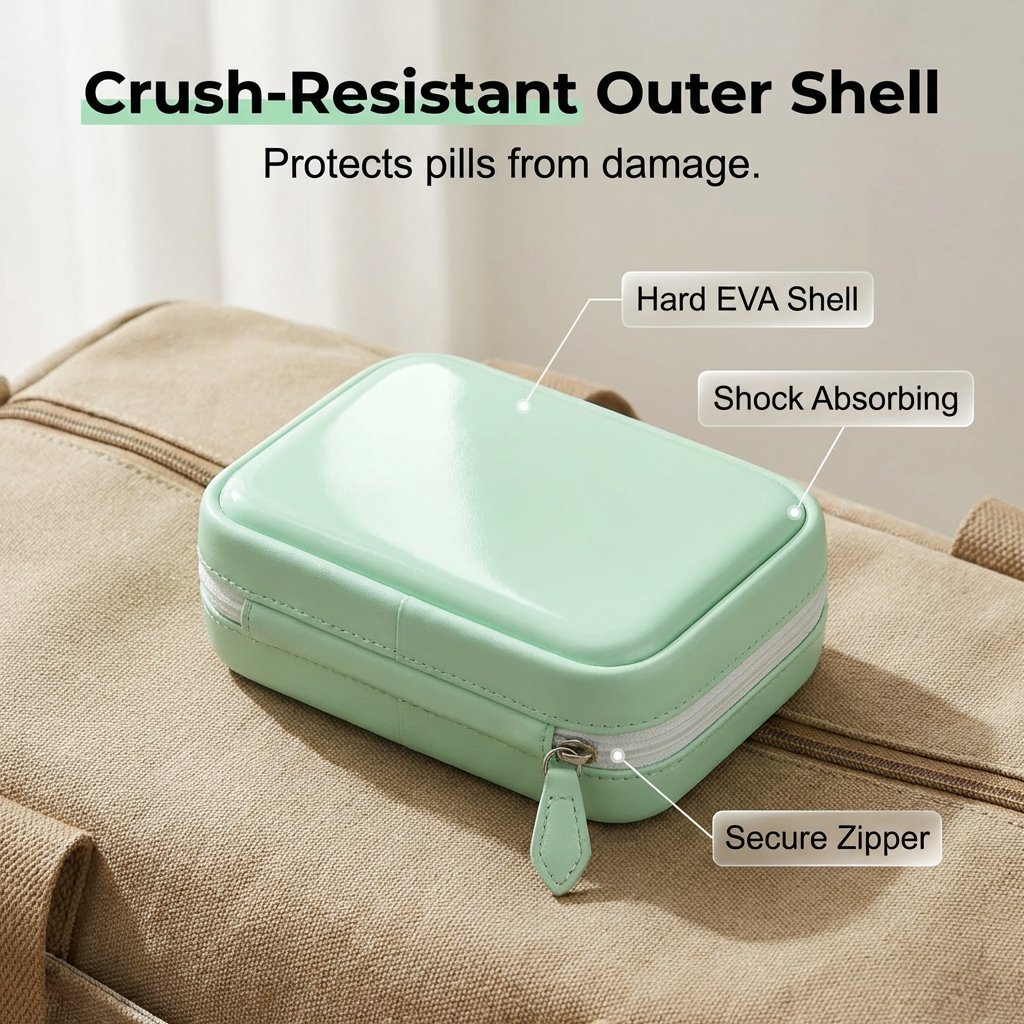 🏆Last Day Promotion 50% OFF💊A8 Waterproof Pill Pouch Set – 7 to 14 Days of Meds &amp; Vitamins💧Waterproof &amp; Crush-Resistant Shell