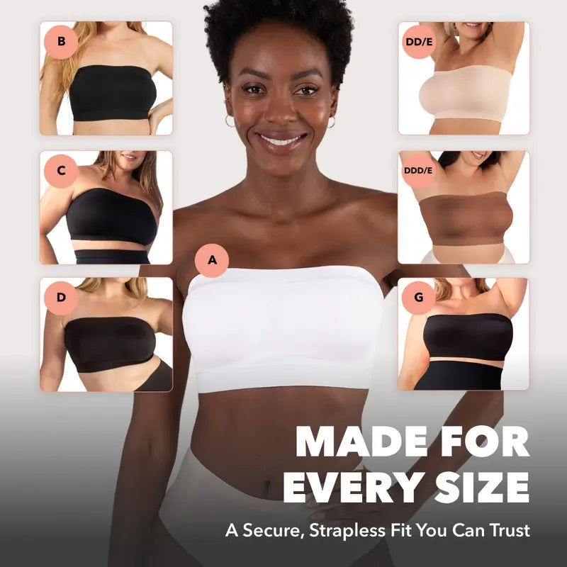 🤩 Multiway Convertible Strapless Bandeau Bra | No-Slip Support