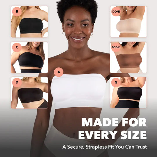 🤩 Multiway Convertible Strapless Bandeau Bra | No-Slip Support