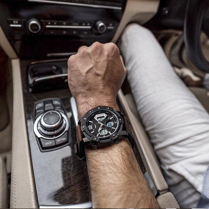 ⏰Black Friday Sale 49% OFF💥💥Multifunctional Dual Display 3ATM Waterproof Men's Quartz Sports Watch