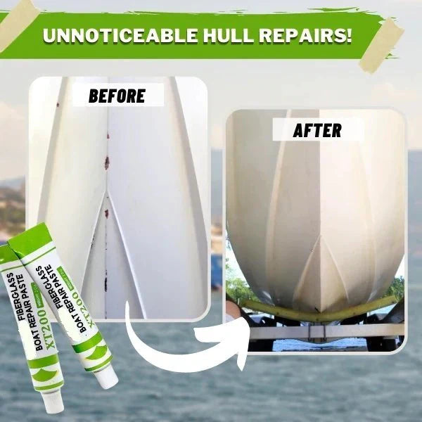 50% OFF! ✨Fiberglass Boat Repair Paste | Instant Gelcoat Filler for Scratches, Cracks &amp; Gouges | No-Mix Marine Grade Compound✨
