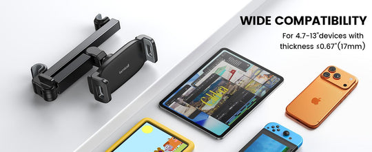 Telescopic Car Headrest Holder for Phones &amp; Tablets