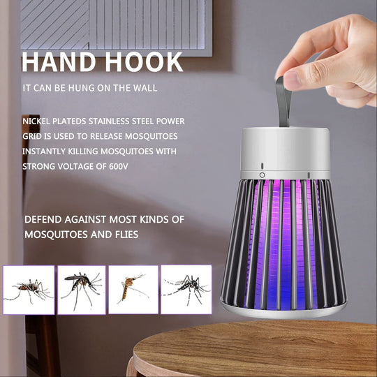🦟USB/Rechargeable Portable Mosquito &amp; Fly Trap Lamp for Indoor &amp; Outdoor