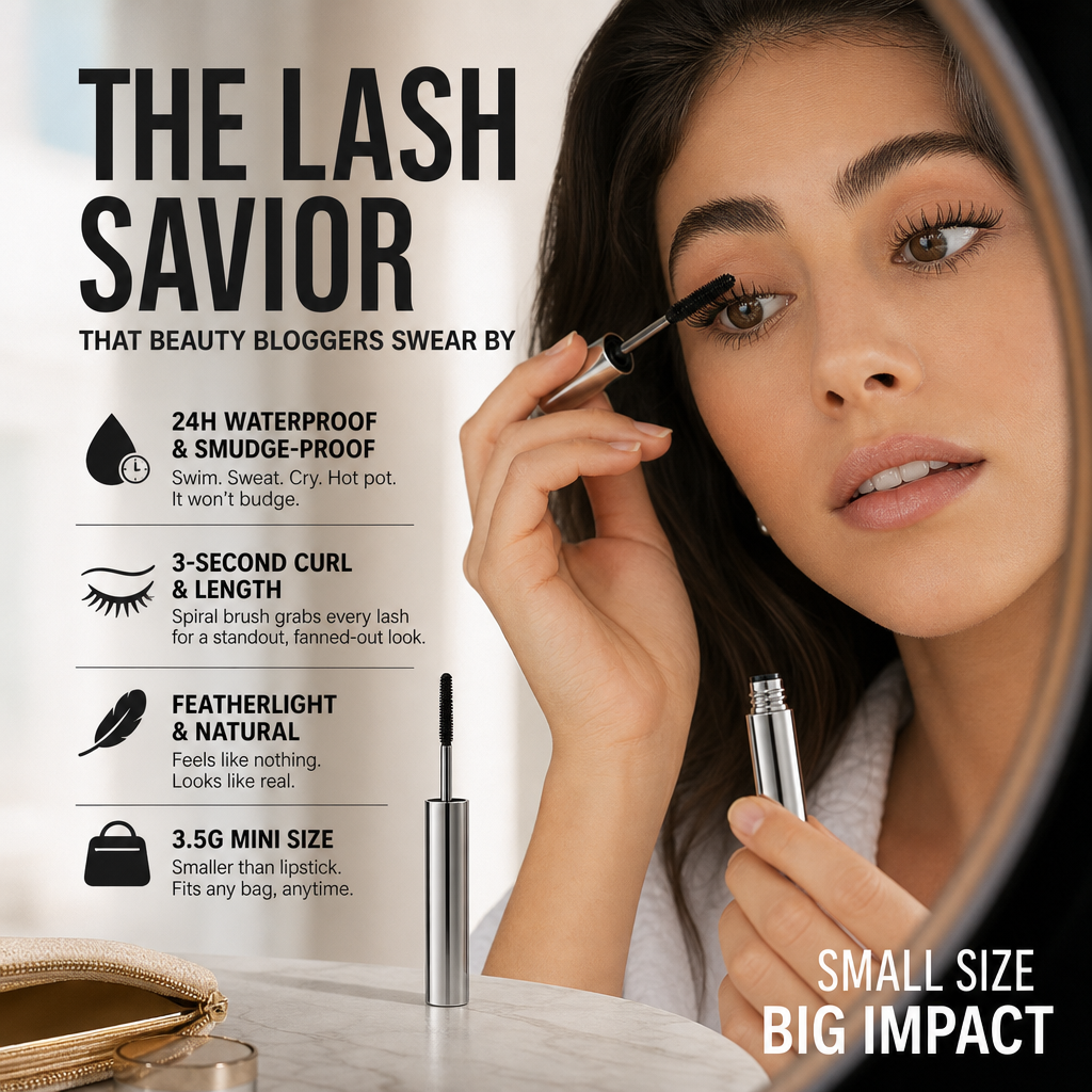 🌟LAST DAY SALE: ONLY ￡6.99!!🎁✨ Waterproof Curling &amp; Lengthening Mascara ✨
