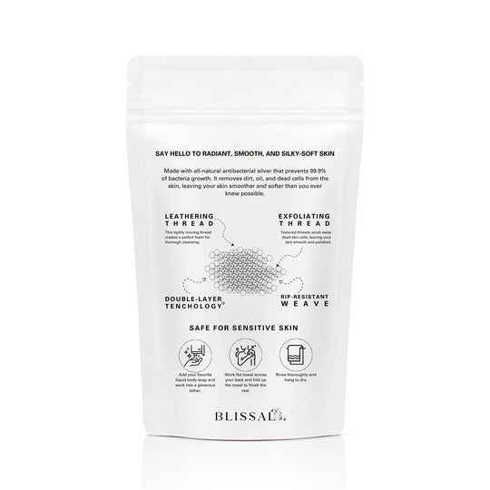 Blissal Exfoliating Antibacterial Shower Towel
