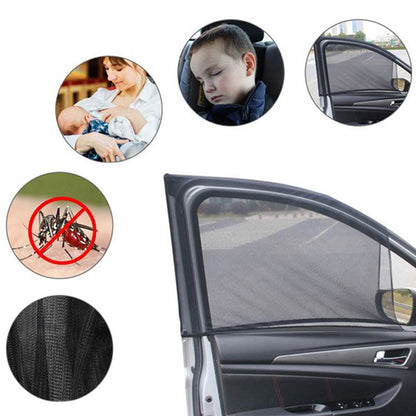 🔥Sommer-Heißverkauf🔥2PCS Atmungsaktive Mesh Auto Fenster Schatten