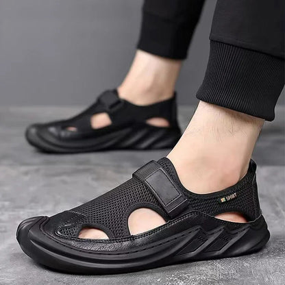 Herren Sommer Casual Breathable Mesh Soft Sole Sandalen