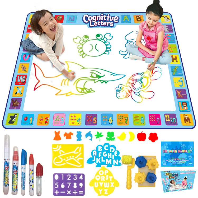 🔥Last Day Promotion 49% OFF - Wasser Doodle Matte, Aqua Malerei Zeichnung Matte Mess Free Learning Toy Matte